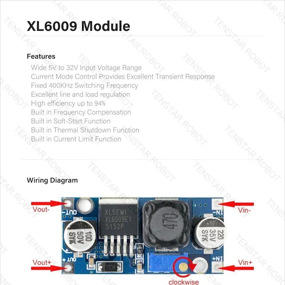 دائره رفع الجهد XL6009E1 3A