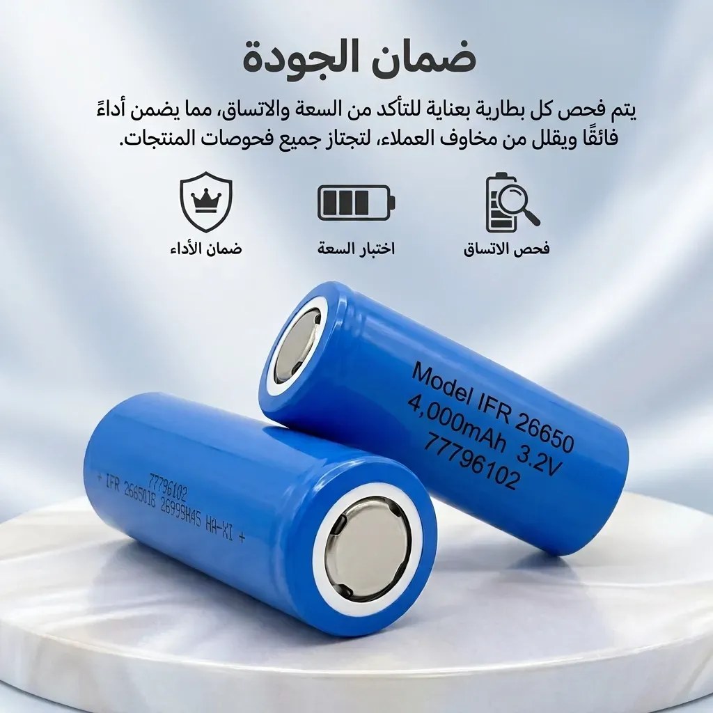 بطارية 4000MA 3.2v ليثيوم فوسفات حديد