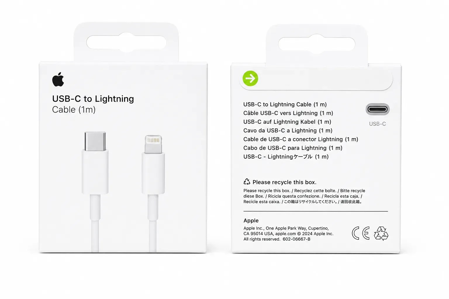 APPLE Cable USB-C to Lightning