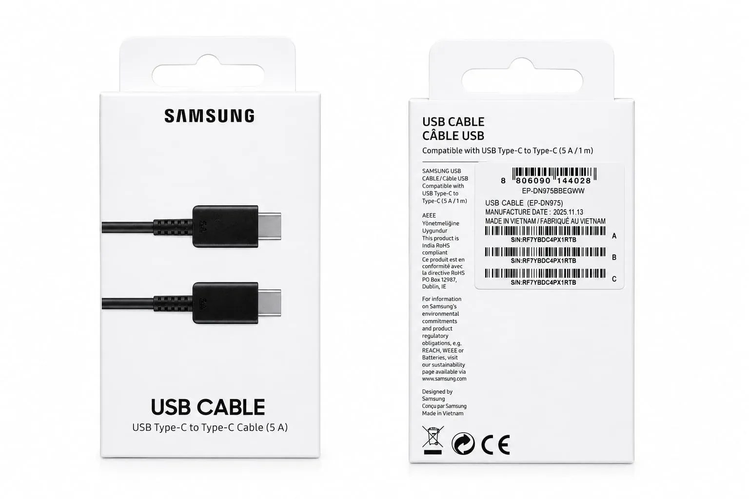 SAMSUNG Cable USB-C to USB-C